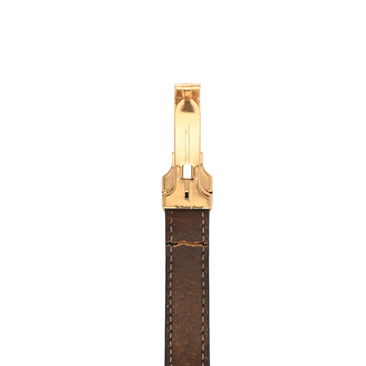 Cartier Tank Cintrée Yellow Gold White Dial Leather Strap Hand-Winding Watch