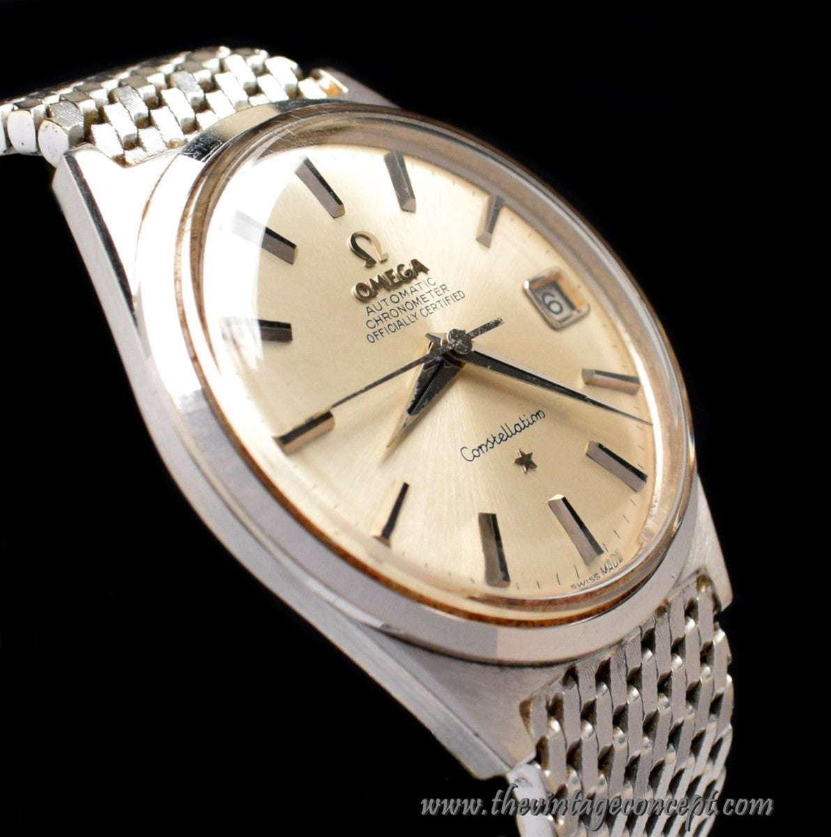 Omega 18K WG Constellation Silver Dial w/ Original WG Bracelet (SOLD)