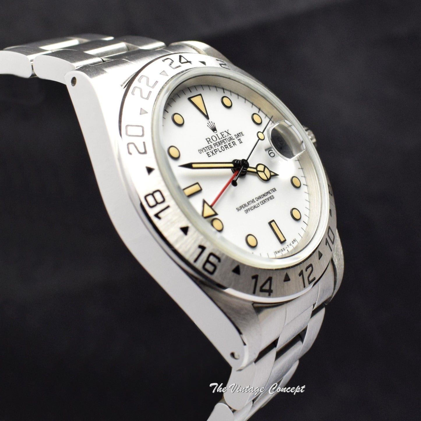 Rolex Explorer II White Dial Creamy 16570 (Box Set) (SOLD)