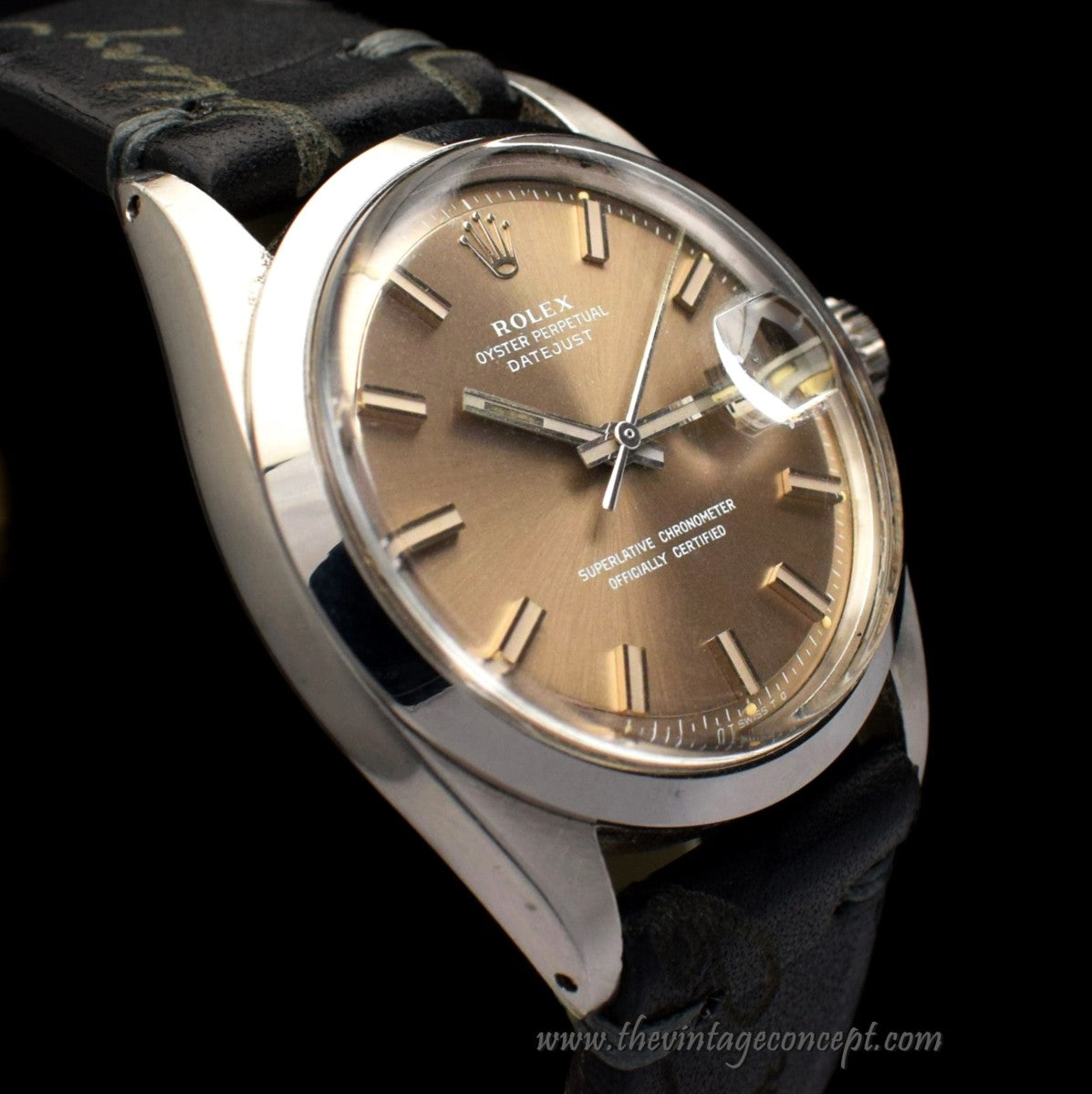 Rolex Datejust Light Grey Champagne Wideboy Sigma Dial 1600 (SOLD)