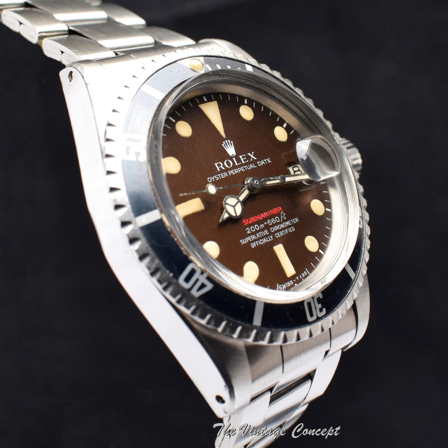 Rolex Submariner Single Red MK II Tropical Dial 1680 (SOLD)
