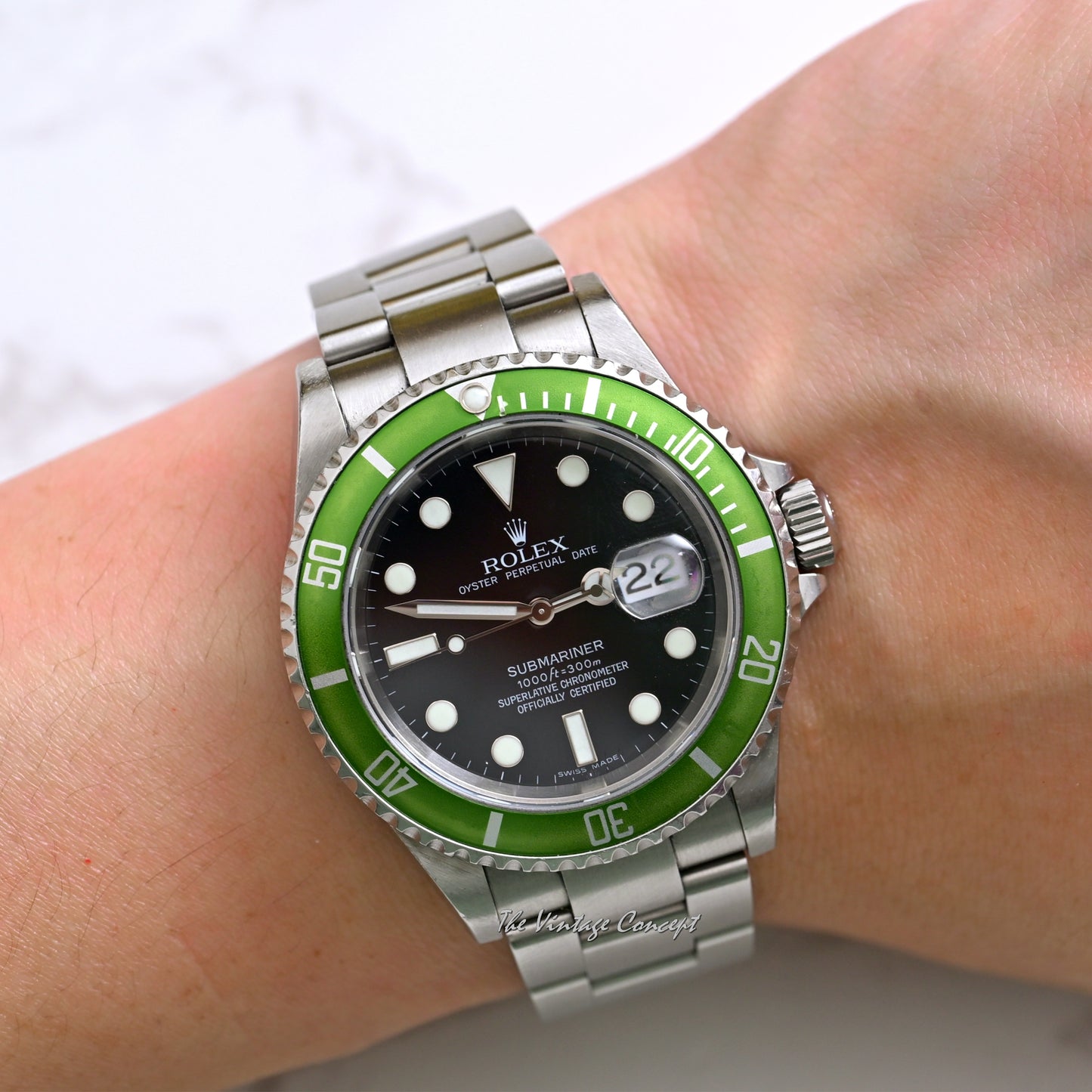 Rolex Steel Submariner 50th Anniversary with Original Paper Ref. 16610LV (On Hold)