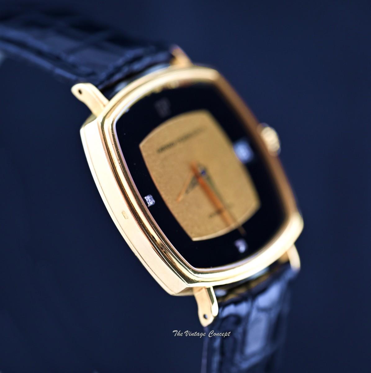 Girard-Perregaux 18K Yellow Gold Black & Gold Dial w/ Diamonds Automatic w/ Original Guarantee (SOLD)