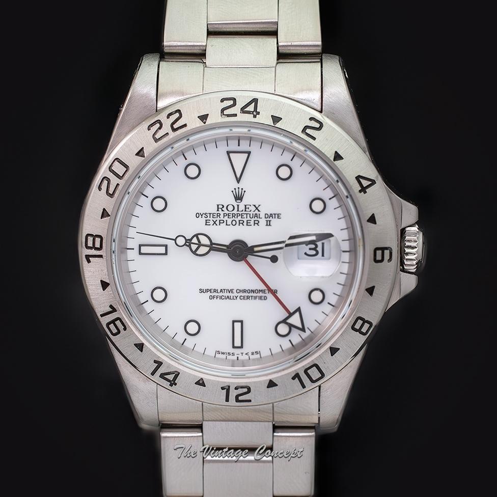 Rolex Explorer II White Dial 16570 (SOLD)