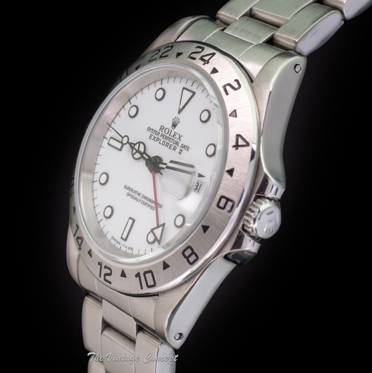 Rolex Explorer II White Dial 16570 (SOLD)