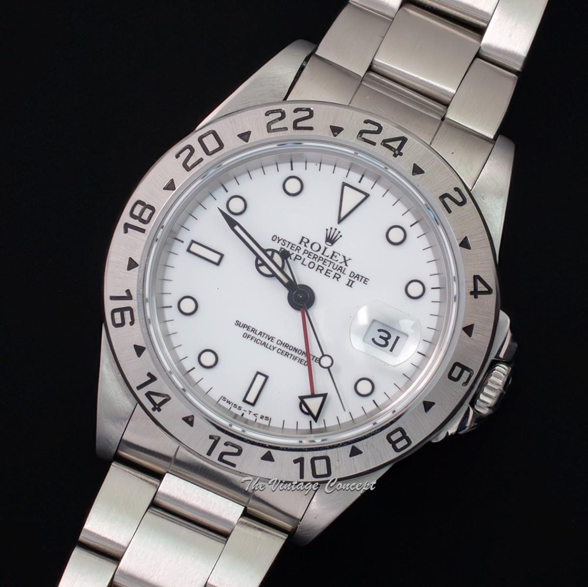 Rolex Explorer II White Dial 16570 (SOLD)