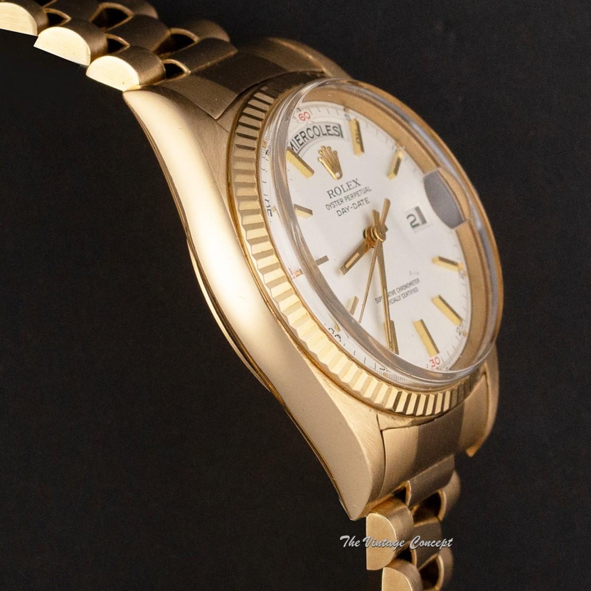 Rolex Day-Date 18K Yellow Gold White Dial 1803 (SOLD)