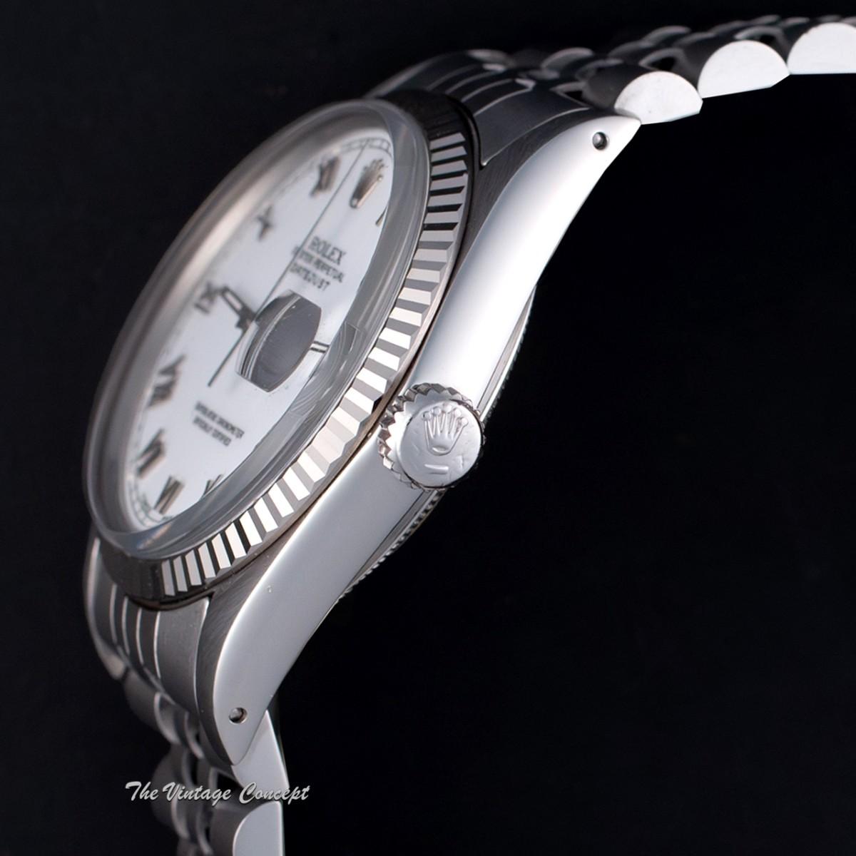 Rolex Steel Datejust White Roman Indexes Dial 16014 (SOLD)