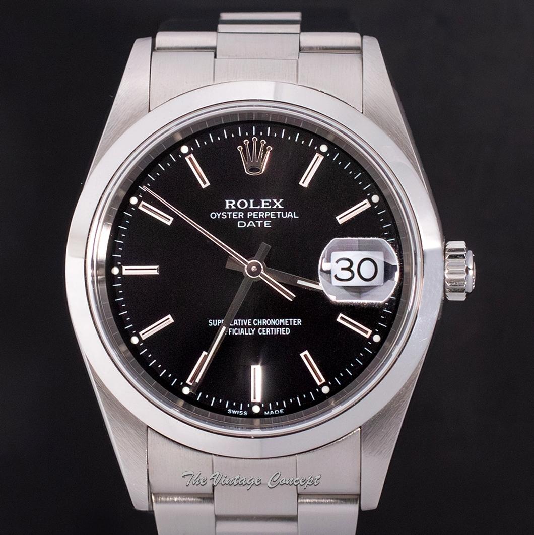 Rolex Oyster Perpetual Date Black Copper Dial 15200 (Box Set) (SOLD)