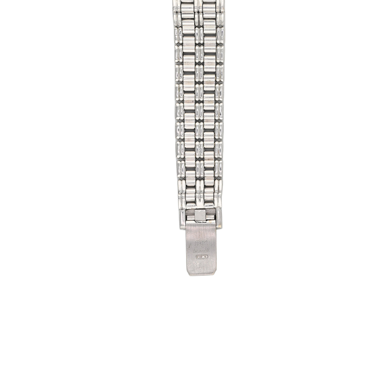 Audemars Piguet White Gold and Diamond-Set Bracelet Watch with Black Onyx Dial