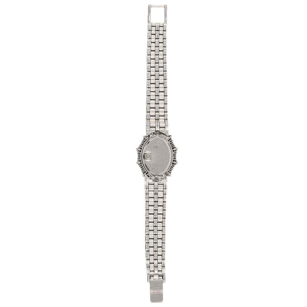 Audemars Piguet White Gold and Diamond-Set Bracelet Watch with Black Onyx Dial