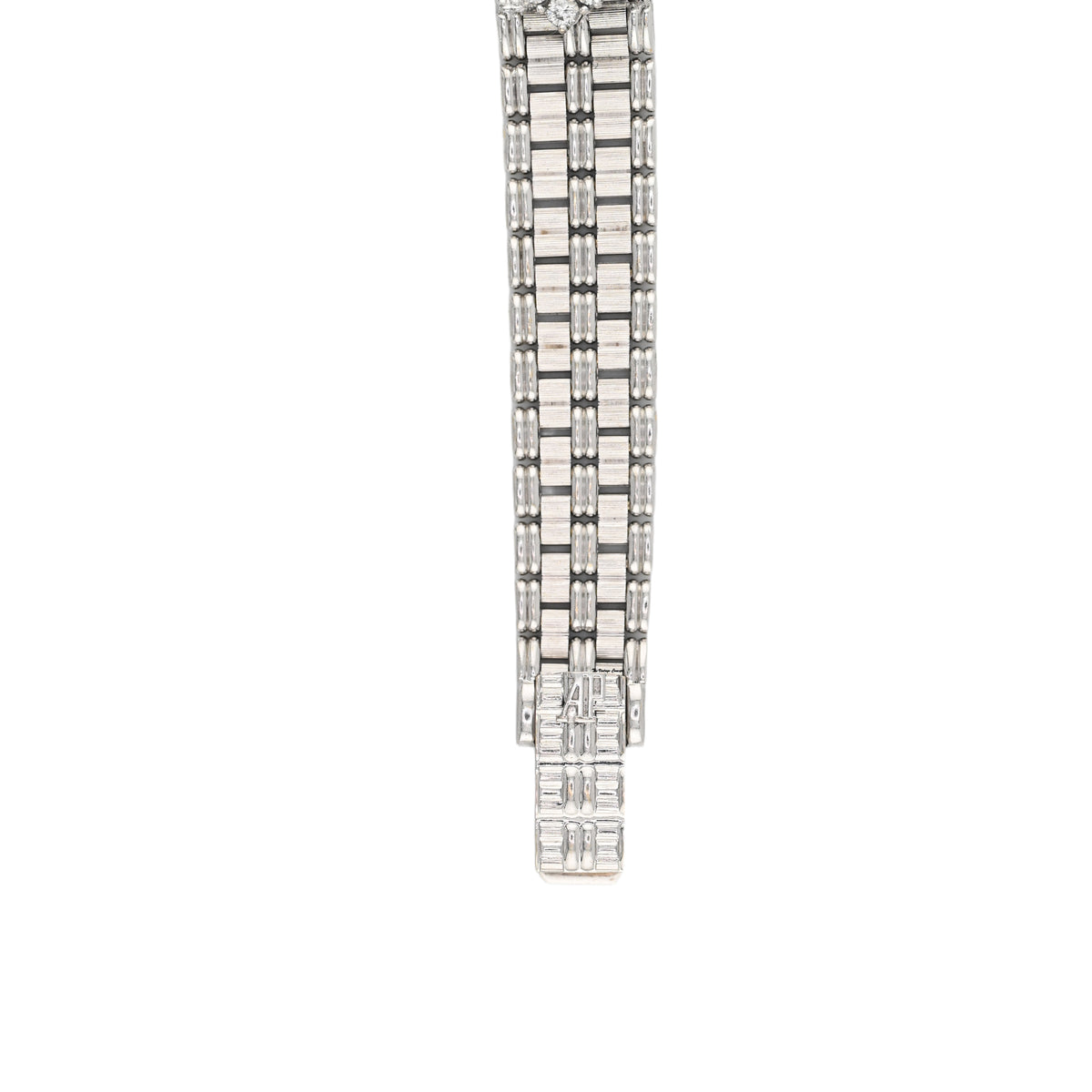 Audemars Piguet White Gold and Diamond-Set Bracelet Watch with Black Onyx Dial
