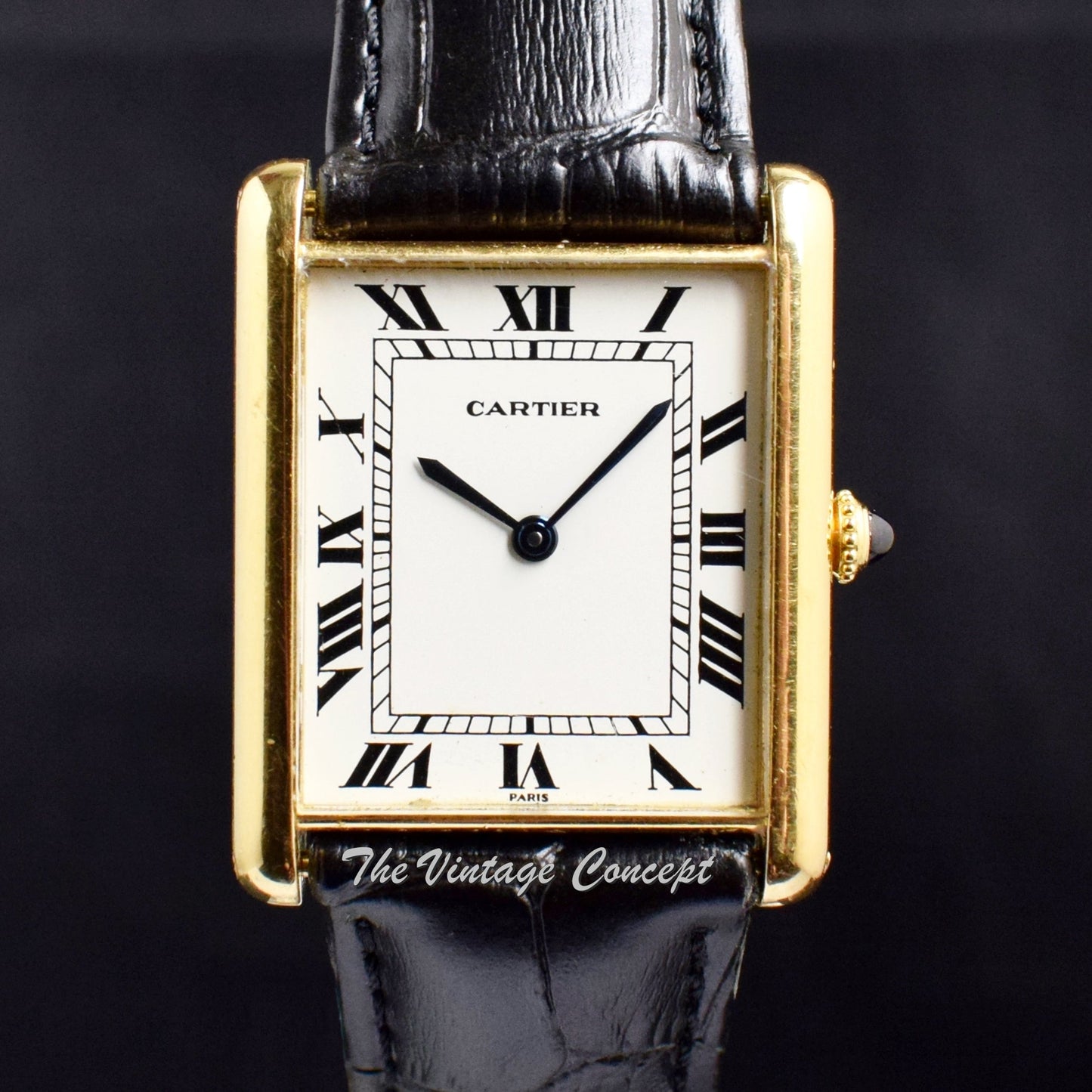 Vintage Cartier 18K YG Jumbo Tank Paris Dial (SOLD)