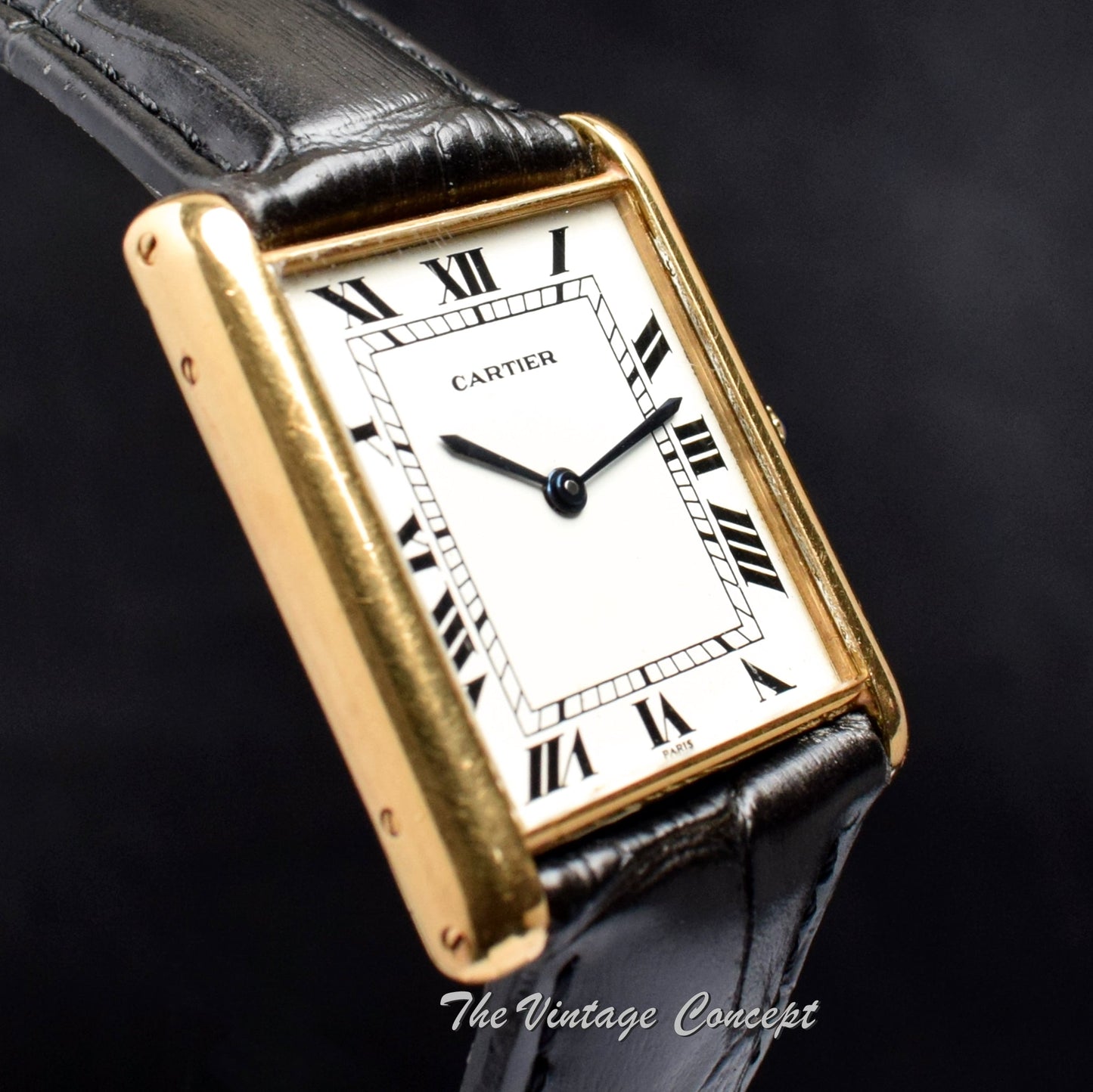 Vintage Cartier 18K YG Jumbo Tank Paris Dial (SOLD)