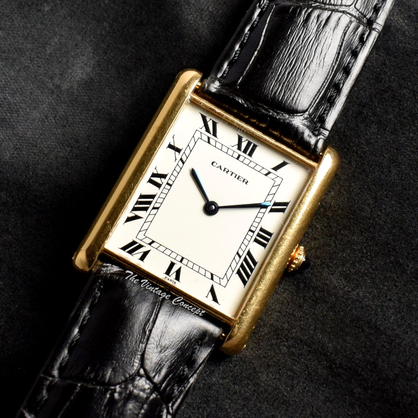 Vintage Cartier 18K YG Jumbo Tank Paris Dial (SOLD)