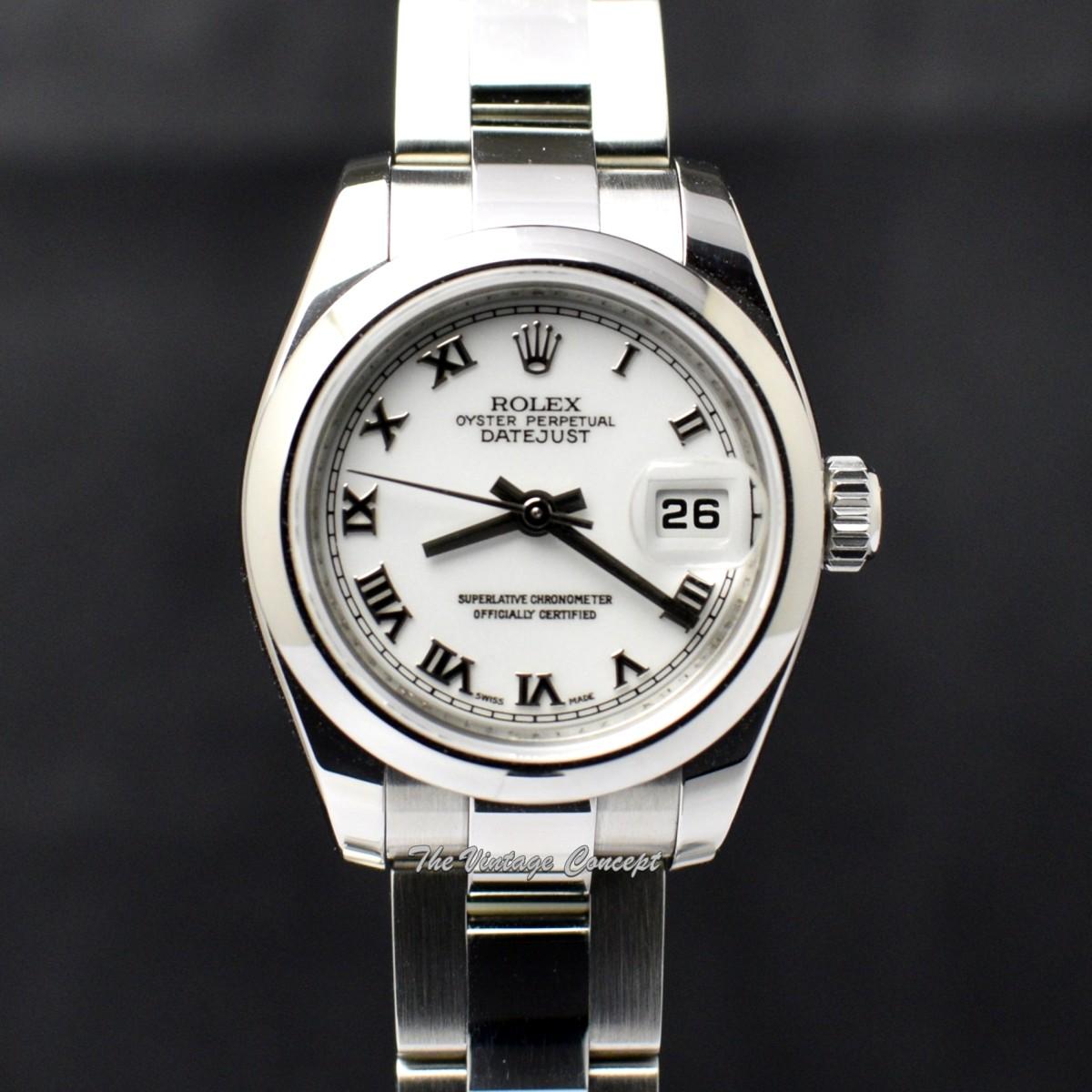 Rolex Lady Datejust White Dial Roman Indexes 179160 (SOLD)