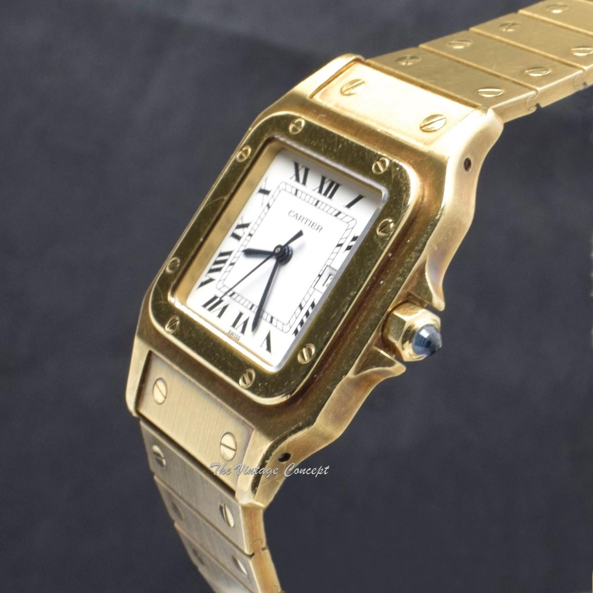 Cartier 18K Yellow Gold Santos Or Massif Automatic 2960 w/ Bracelet