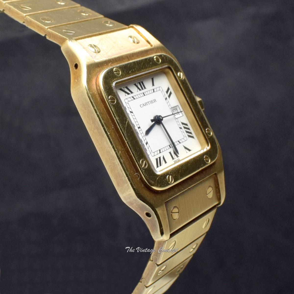 Cartier 18K Yellow Gold Santos Or Massif Automatic 2960 w/ Bracelet