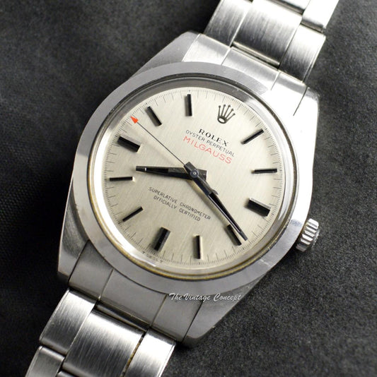 Rolex Steel Milgauss "CERN" Silver Dial 1019 (Box Set) (SOLD)