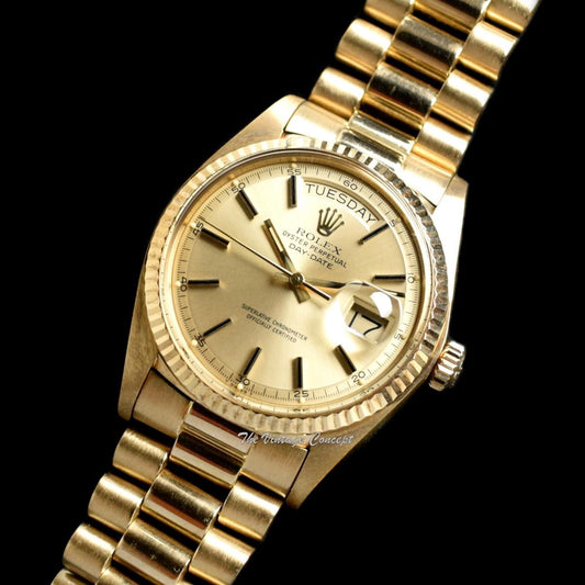 Rolex Day-Date 18K Yellow Gold Champagne Gold Dial 1803  (SOLD)