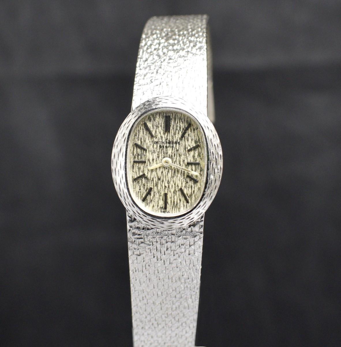 Patek Philippe Lady 18K White Gold Ellipse 4111/1 Manual Wind Watch (SOLD)