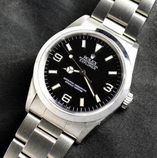 Rolex Steel Explorer I 14270 w/ Original Paper & Tags (SOLD)