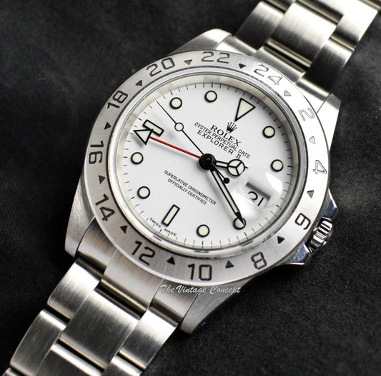 Rolex Explorer II White Dial 16570 w/ Original Paper (SOLD)