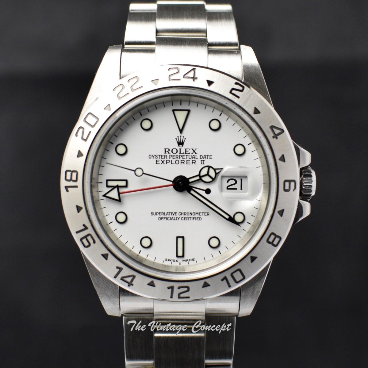 Rolex Explorer II White Dial 16570 w/ Original Paper (SOLD)