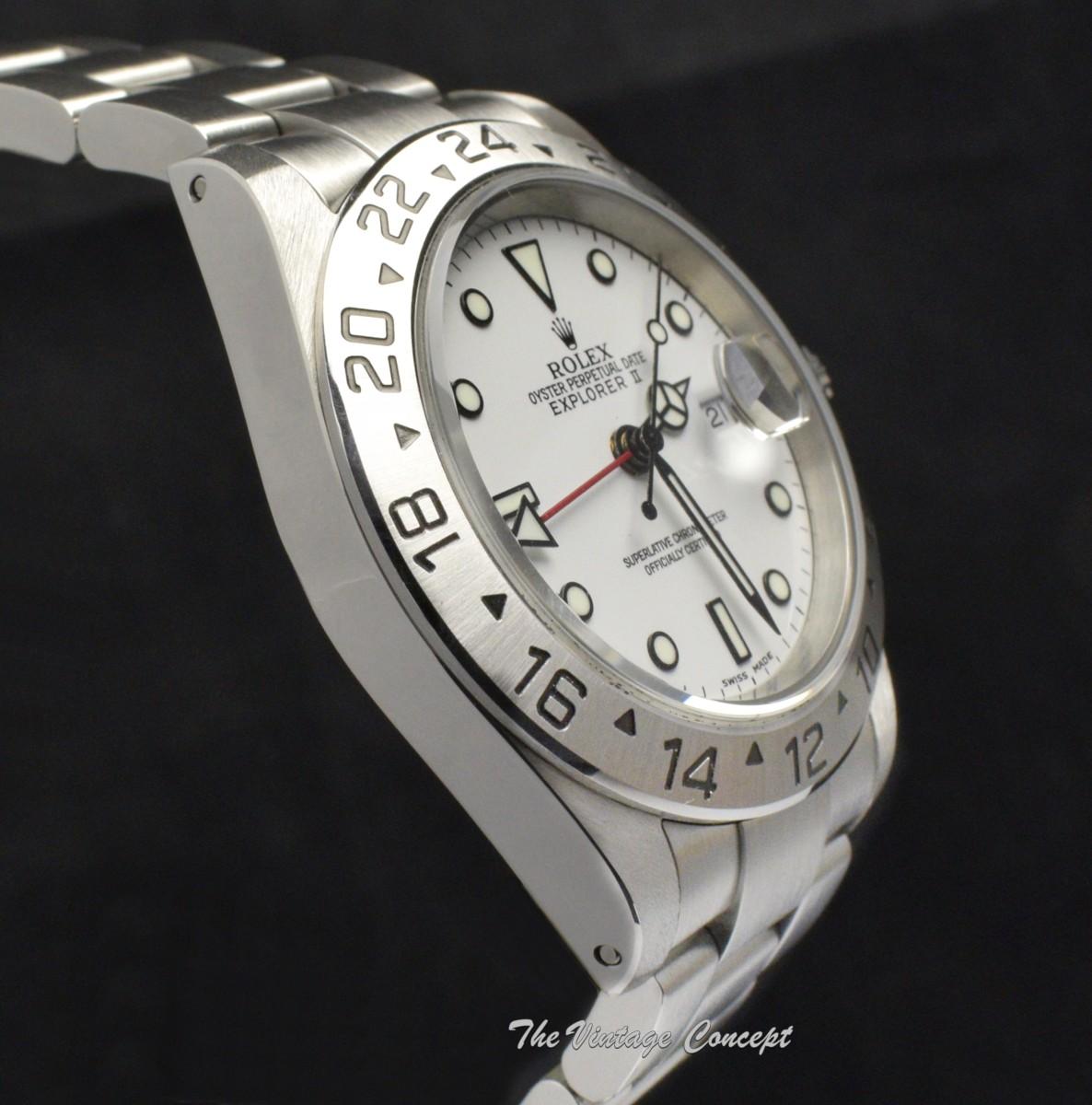 Rolex Explorer II White Dial 16570 w/ Original Paper (SOLD)