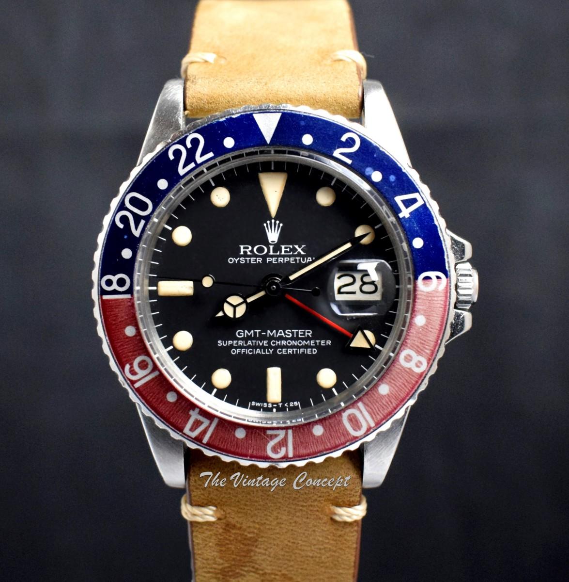 Rolex Steel GMT-Master Matte Dial 1675