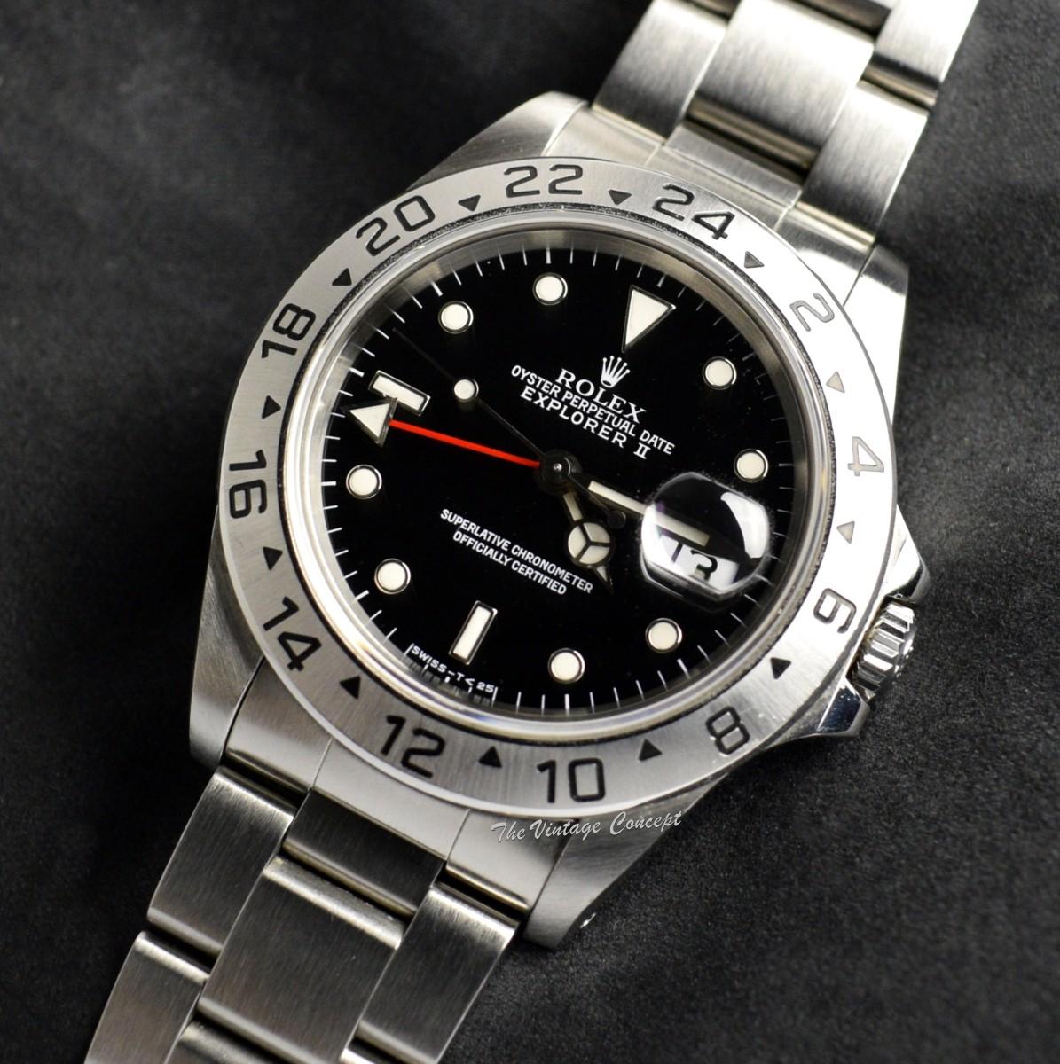 Rolex Explorer II Black Dial 16570 (SOLD)