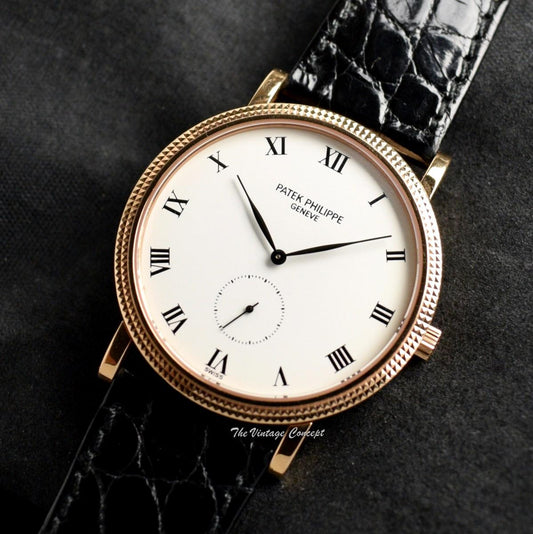 Patek Philippe 18K Rose Gold Calatrava Roman 3919R-001 (Full Set)  (SOLD)