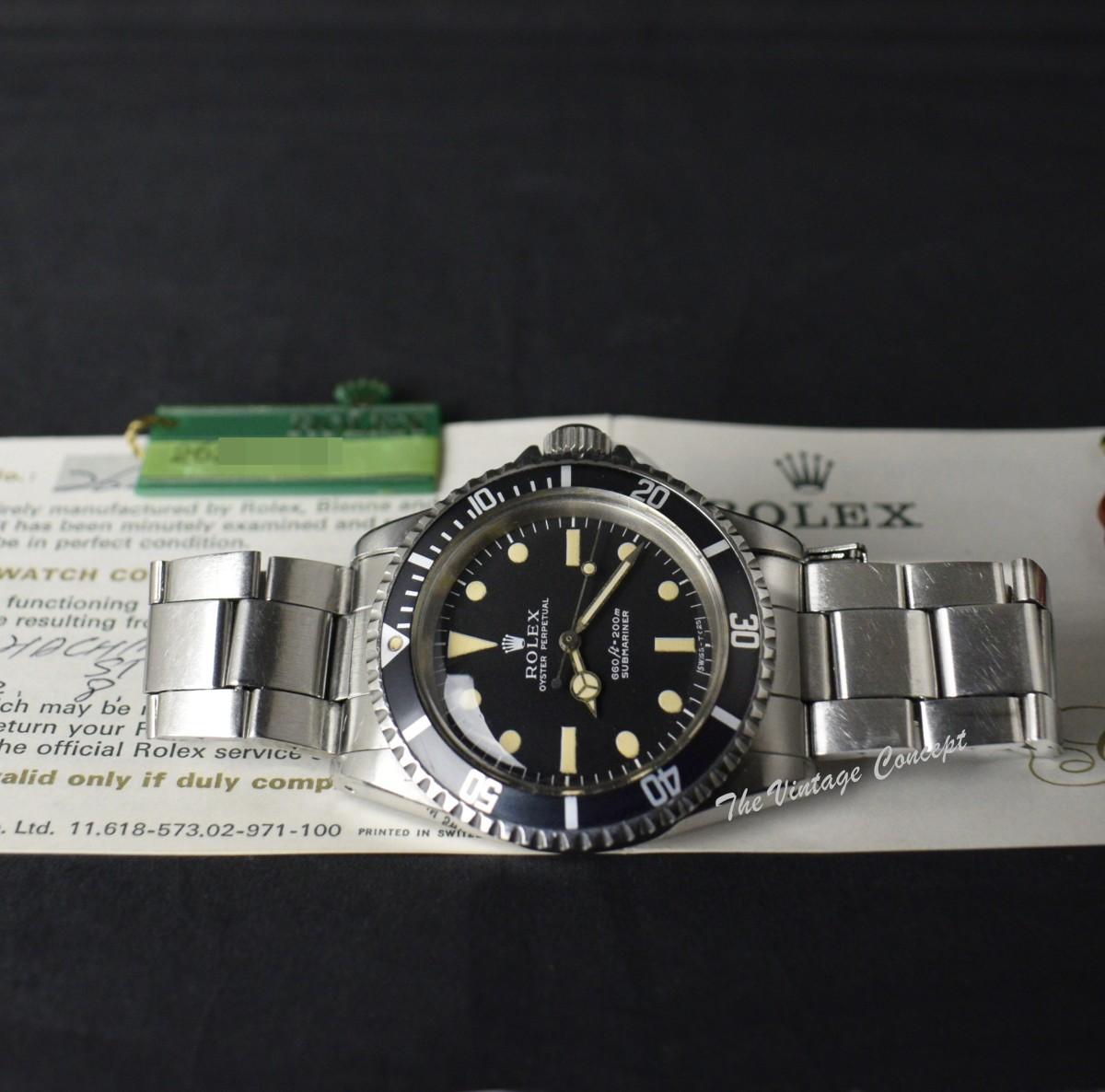 Rolex Submariner Matte Dial 5513 w/ Paper & Tag