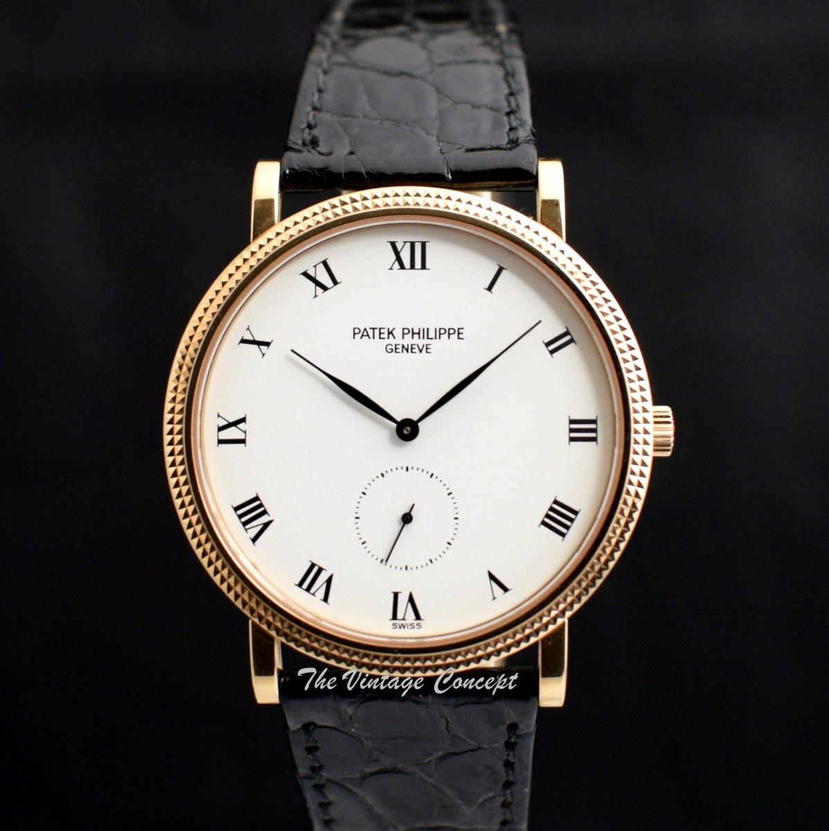 Patek Philippe 18K Rose Gold Calatrava Roman 3919R-001 (Full Set)  (SOLD)