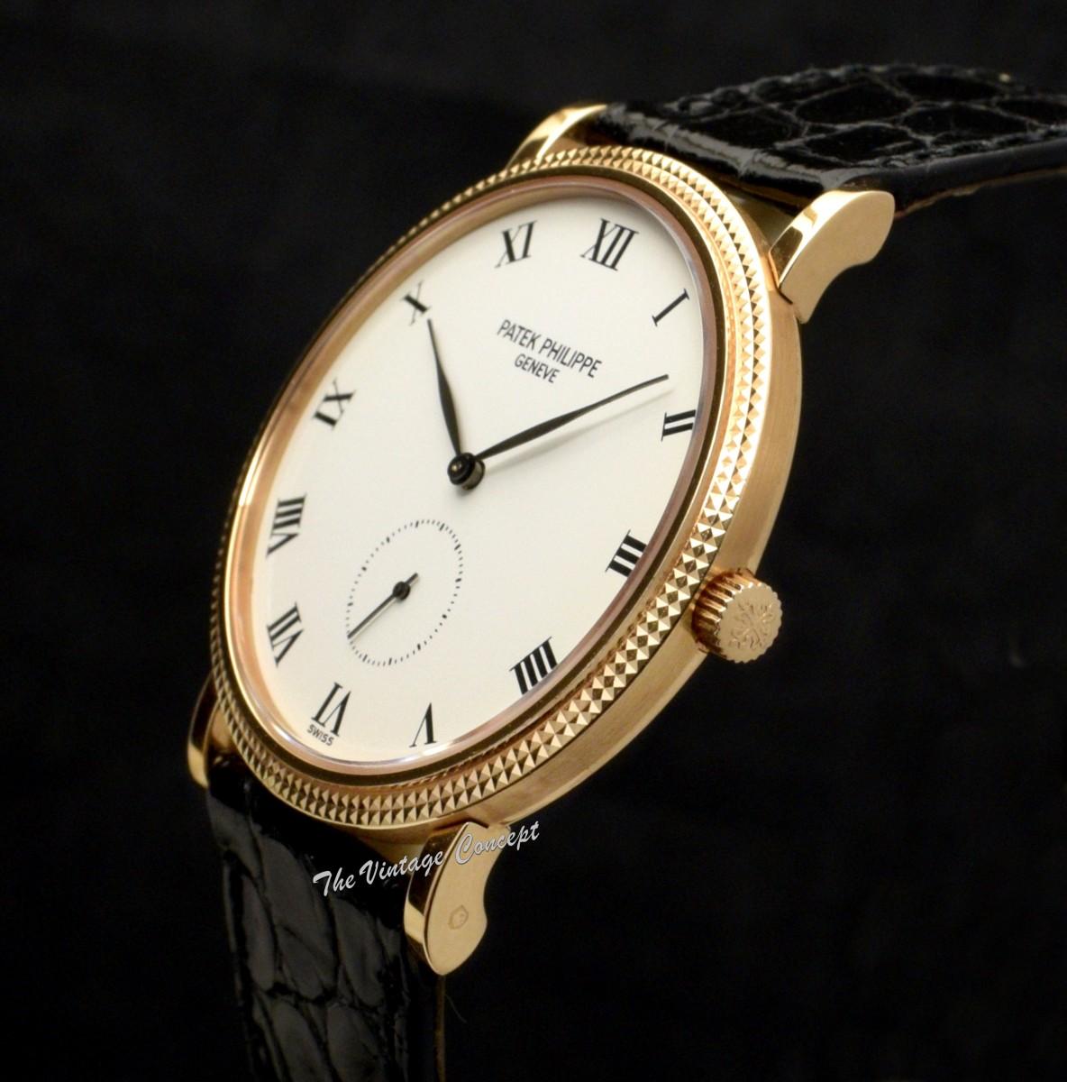 Patek Philippe 18K Rose Gold Calatrava Roman 3919R-001 (Full Set)  (SOLD)