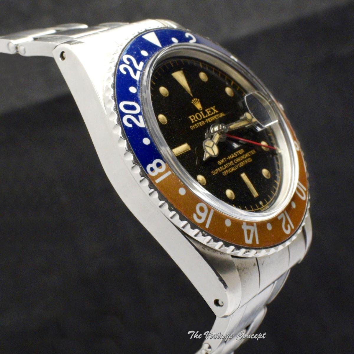 Rolex Steel Early GMT-Master Gilt Dial Chapter Ring Exclamation Dot 1675 (SOLD)