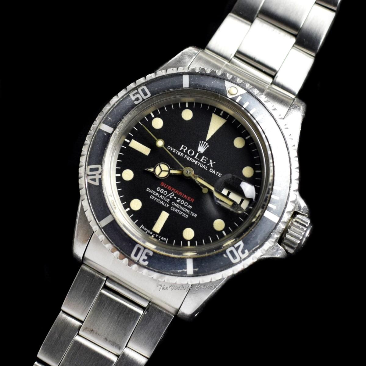 Rolex Steel Submariner Single Red 1680 (Full Set)