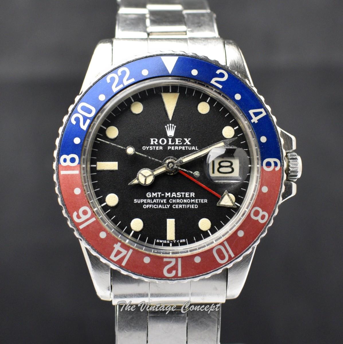 Rolex Steel GMT-Master Matte Dial 1675