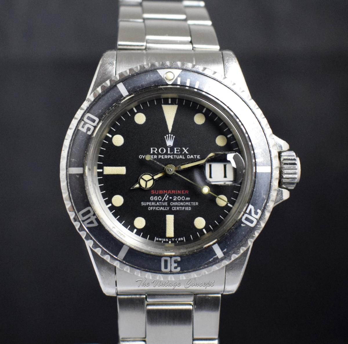 Rolex Steel Submariner Single Red 1680 (Full Set)