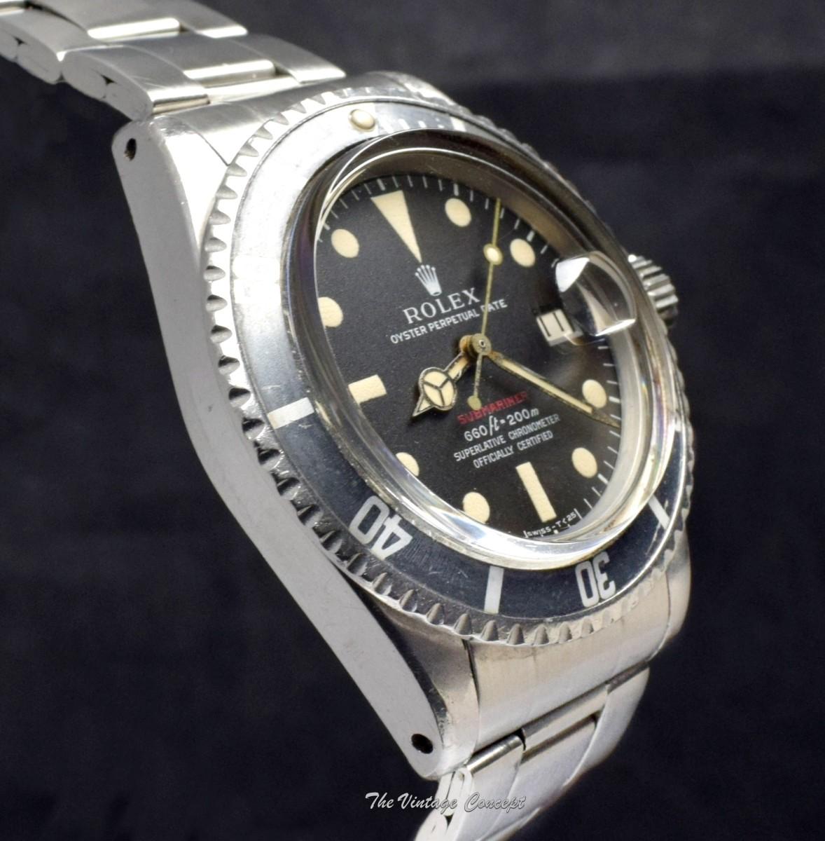 Rolex Steel Submariner Single Red 1680 (Full Set)