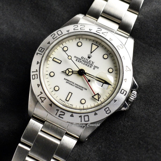 Rolex Explorer II Creamy White Dial 16570  (SOLD)