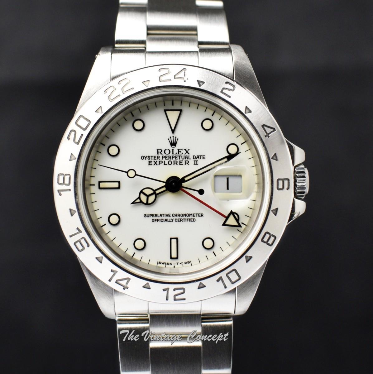 Rolex Explorer II Creamy White Dial 16570  (SOLD)