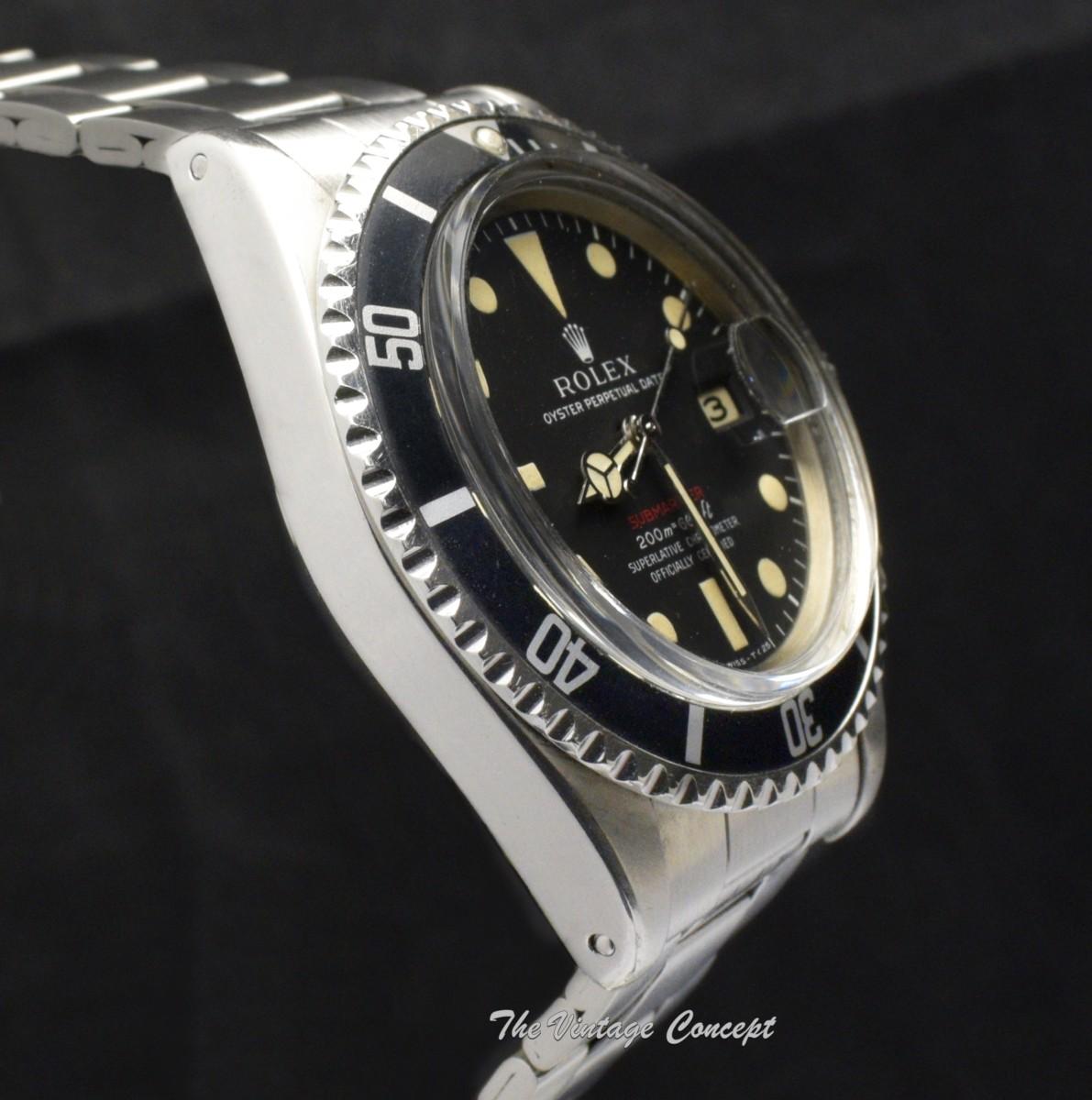 Rolex Steel Submariner Single Red Meter First 1680