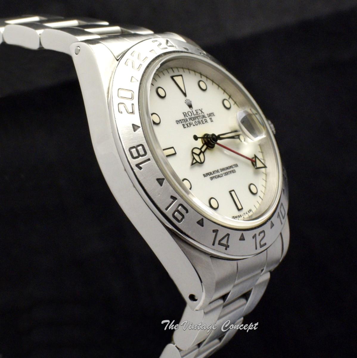 Rolex Explorer II Creamy White Dial 16570  (SOLD)