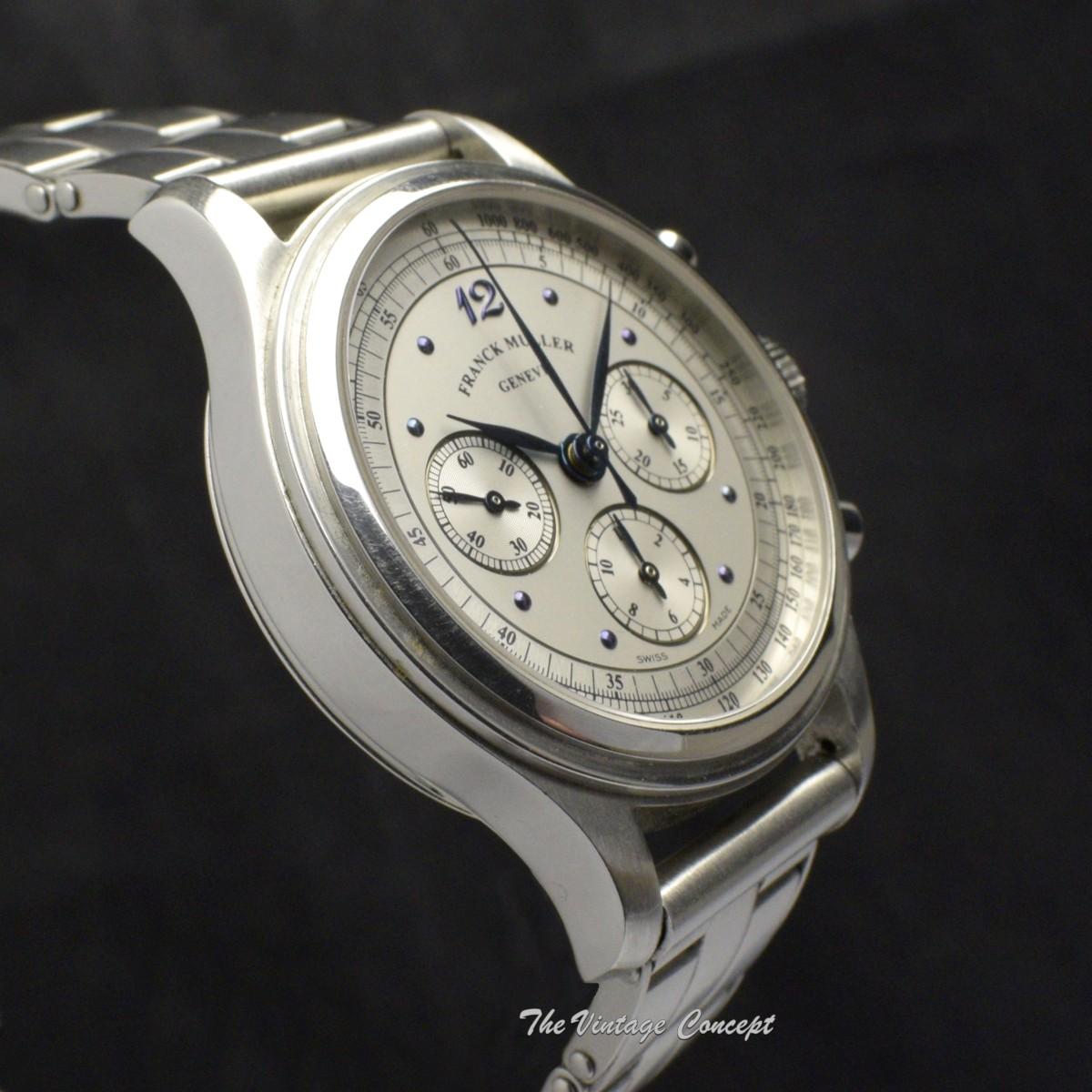 Franck Muller Steel Master Complication Limited Edition Silver Dial with Paper and Box