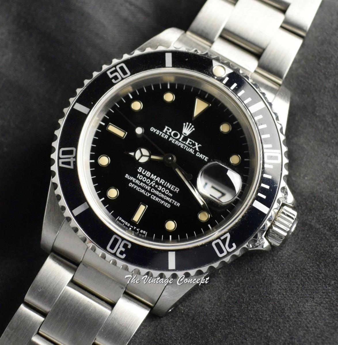 Rolex Steel Submariner Date Creamy 16610 (SOLD)