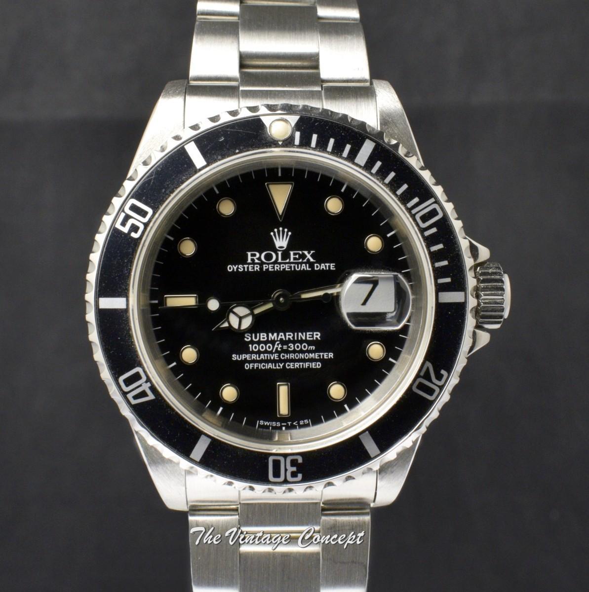 Rolex Steel Submariner Date Creamy 16610 (SOLD)