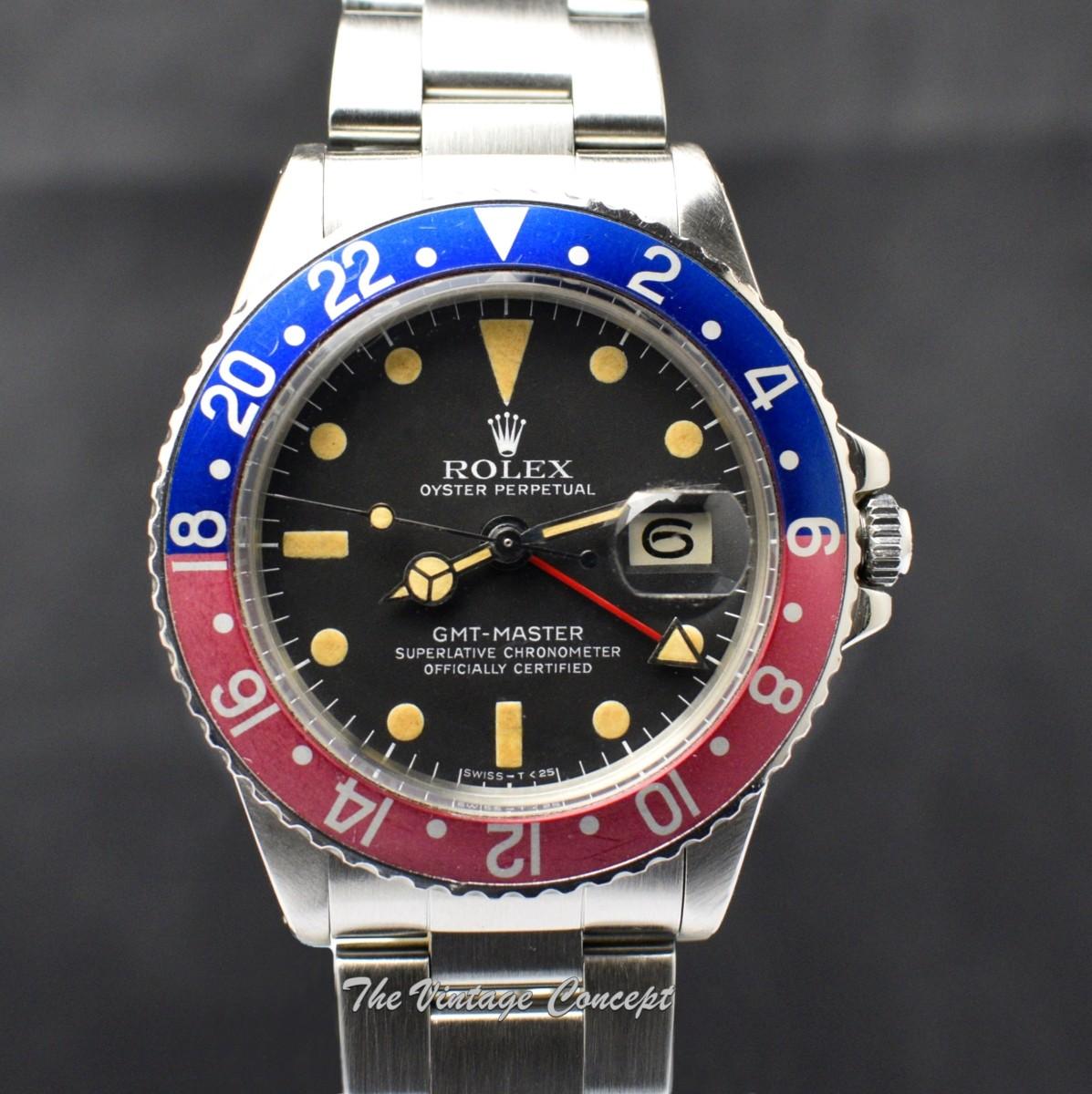 Rolex Steel GMT-Master Matte Dial 1675  (SOLD)