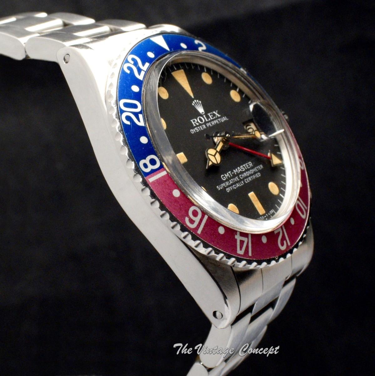 Rolex Steel GMT-Master Matte Dial 1675  (SOLD)