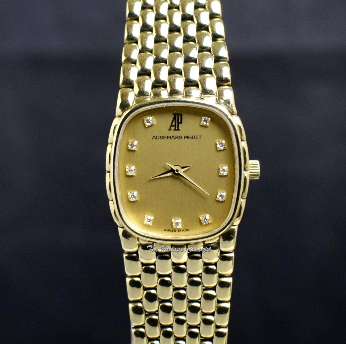 Audemars Piguet Lady Cobra 18K YG Gold Champagne Dial with Diamond Indexes Manual Wind D3304 (SOLD)